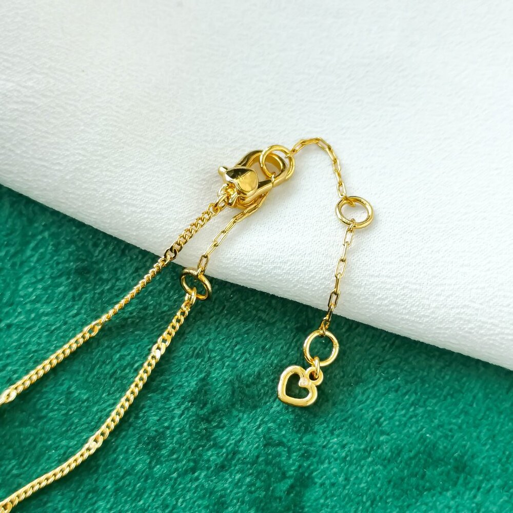 KATE SPADE Pizza My Heart Gold Multicolor Pendant Necklace NEW - Picture 3 of 3